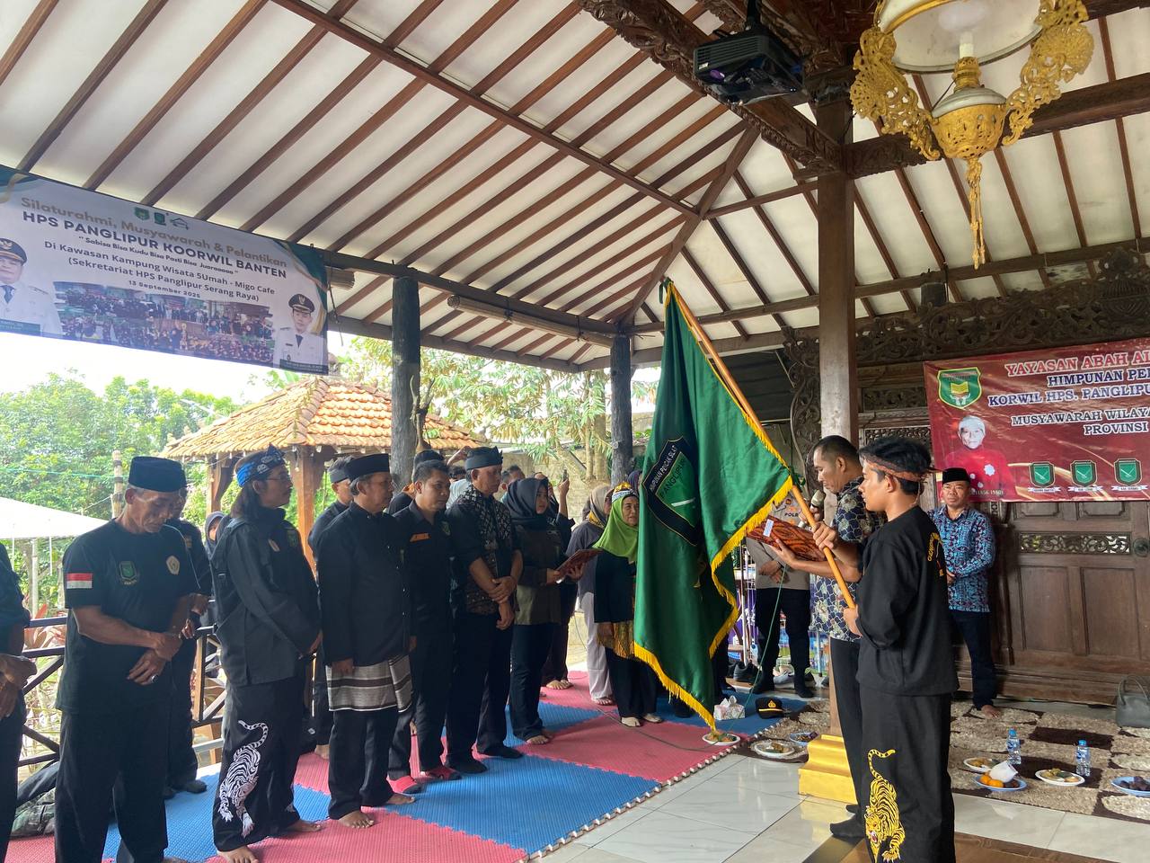 Pererat Silaturahmi dan Lestarikan Budaya, Lurah Curug Hadiri Pelantikan HPS Panglipur Korwil Banten