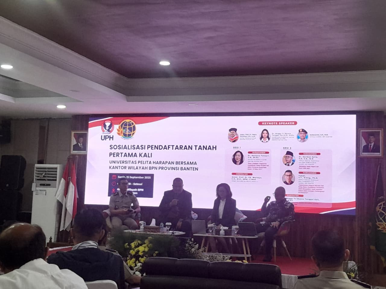 Sinergi BPN Banten dan Universitas Pelita Harapan, Lurah Curug Hadiri Sosialisasi Pendaftaran Tanah Pertama Kali