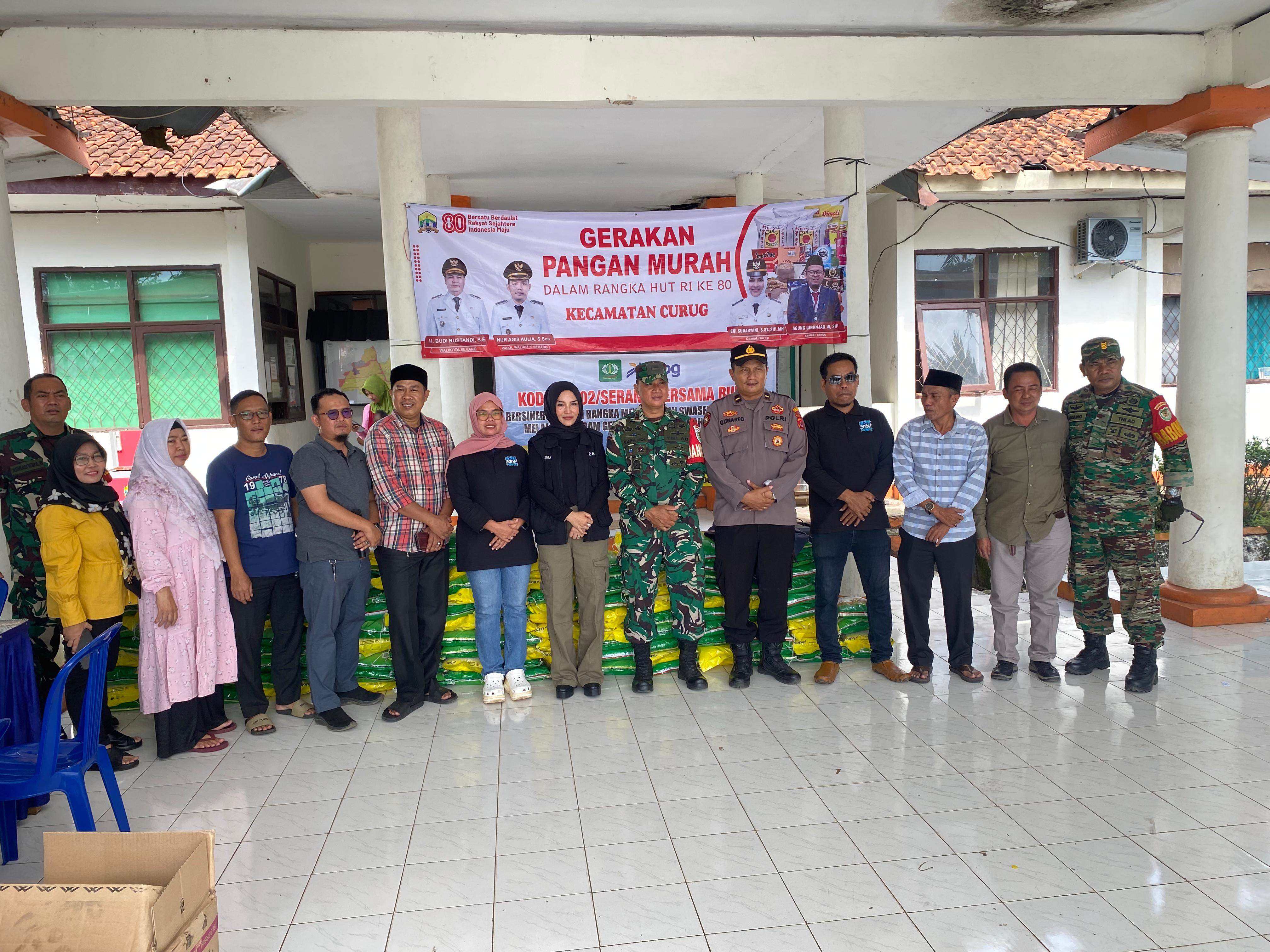 Kelurahan Curug Dukung Pelaksanaan Gerakan Pangan Murah di Kecamatan Curug