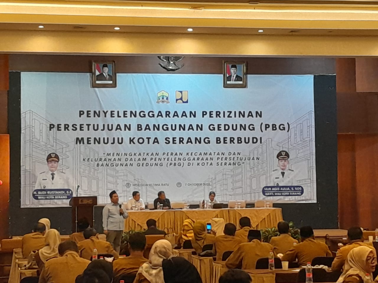 Perkuat Tertib Perizinan, Lurah Curug Hadiri Sosialisasi Persetujuan Bangunan Gedung (PBG)